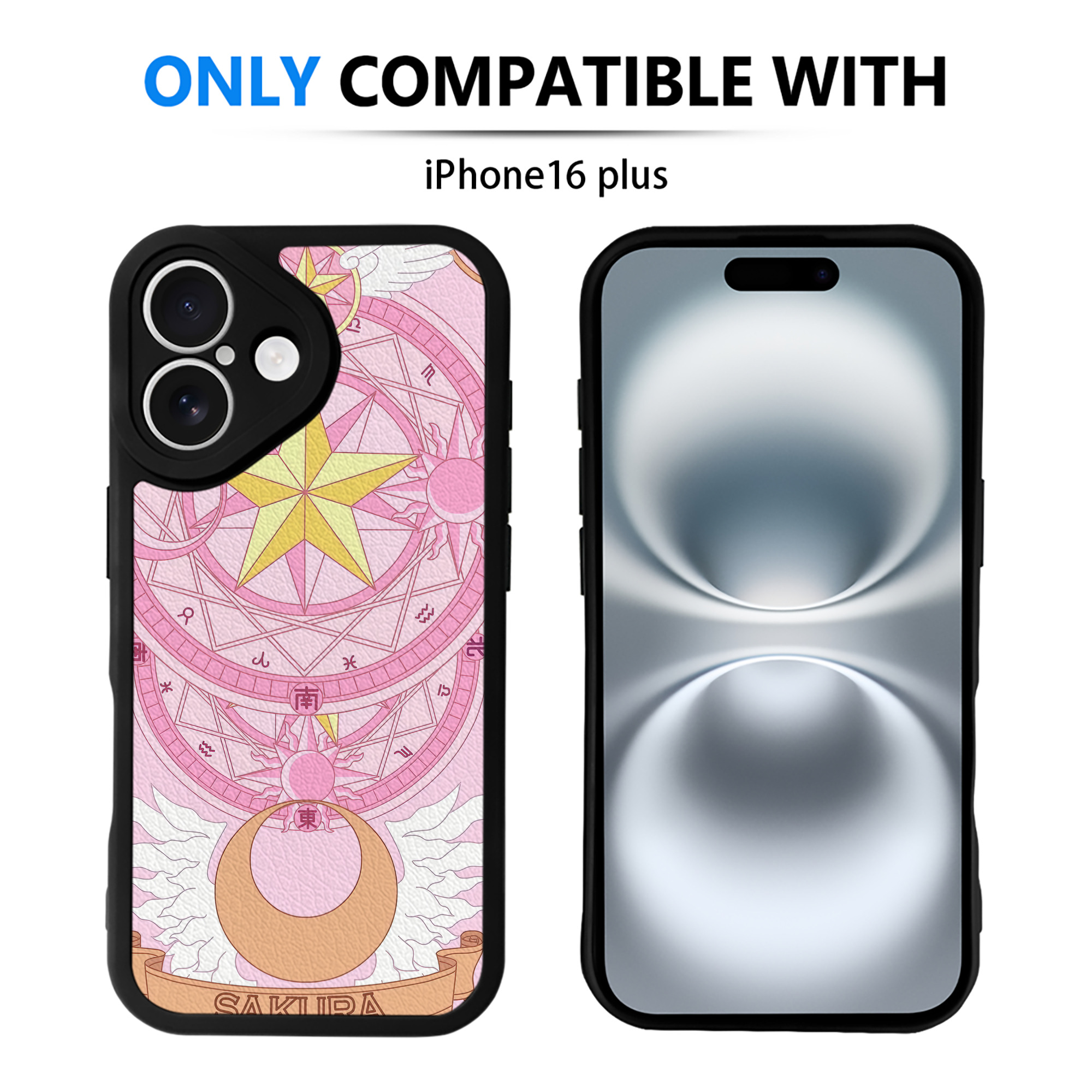 （画像用） 美少女戦士セーラームーン Sailor Moon 【iPhone 16シリーズ対応】シリコンスマホケース（レザー調） 材質：シリコン